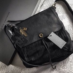 John Varvatos Painted Pinstripe Crossbody